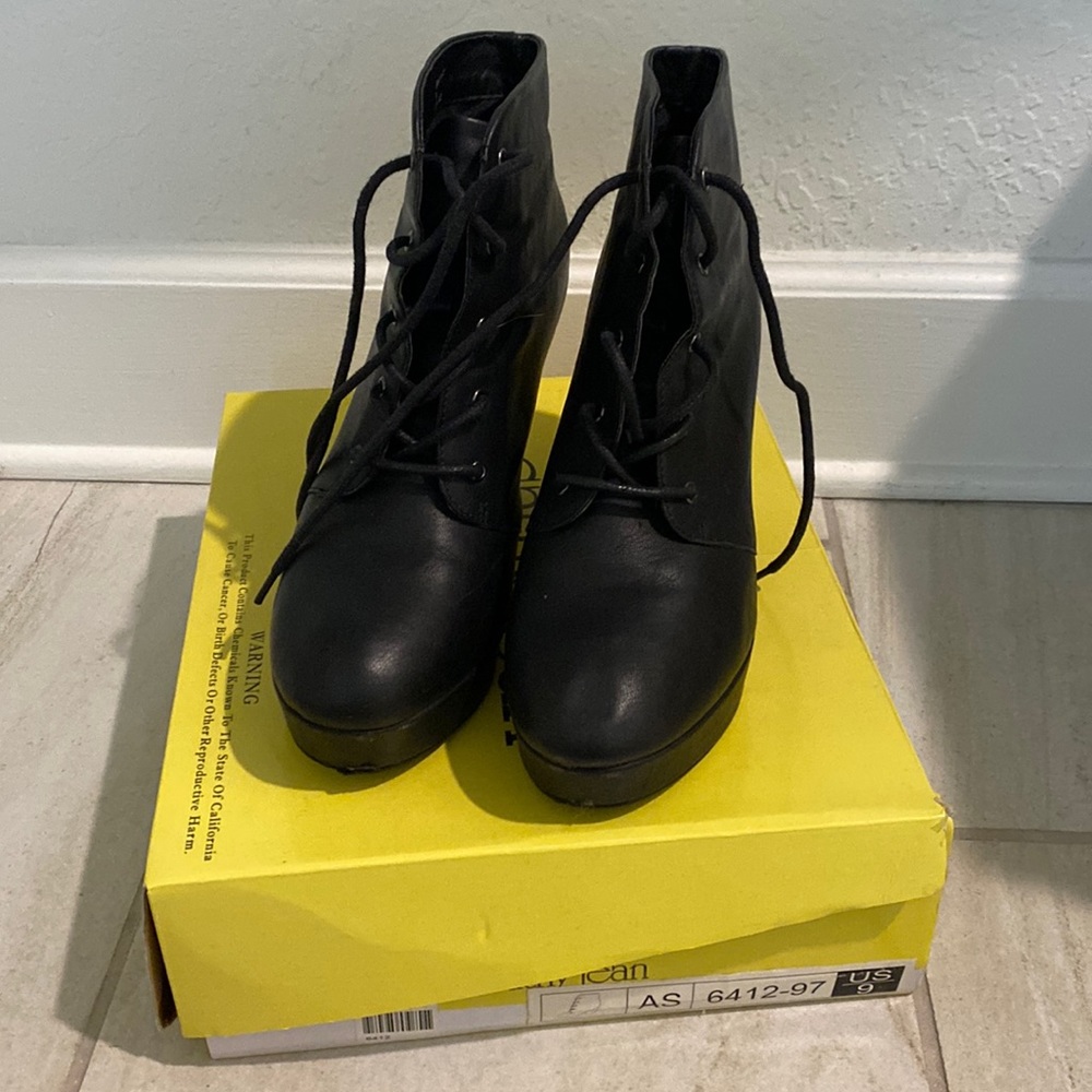 Cathy Jean lace up booties